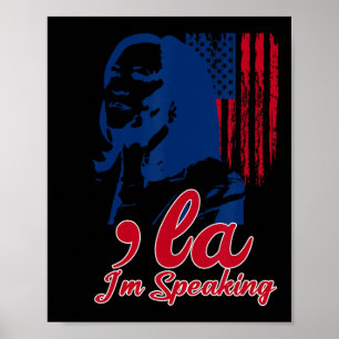 Poster Funny Kamala Harris Comma La Im Parler