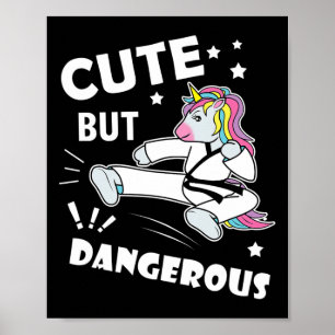 Poster Funny Karate Girl Anniversaire Gift Shirt mignonne