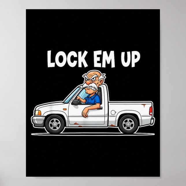 Poster Funny Lock Em Up Private Property  (Devant)