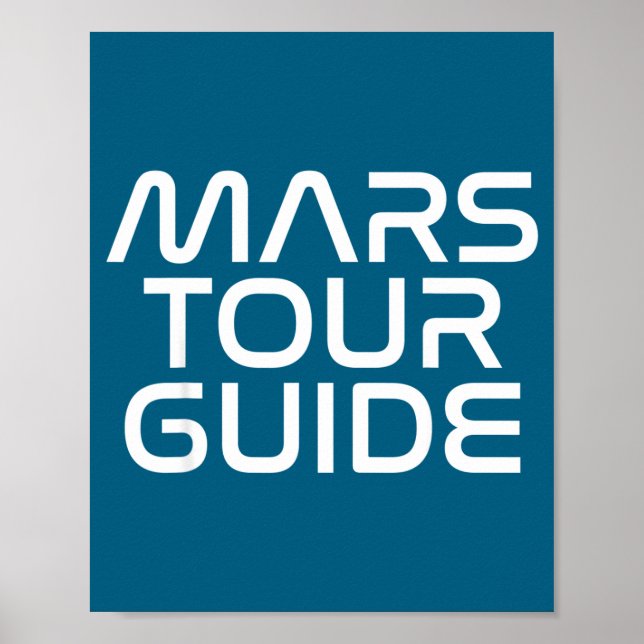 Poster Funny Mars Birthday Gift Mens Womens Joke Quote Da (Devant)