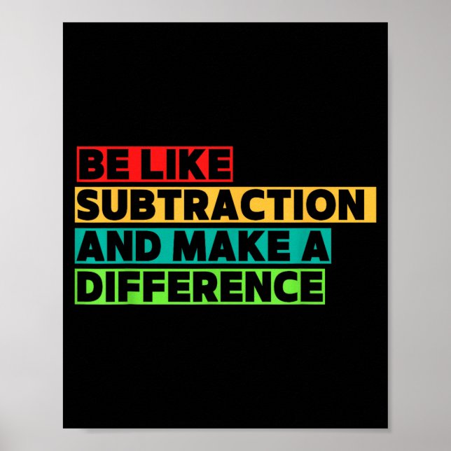 Poster Funny Math Teacher Math Lover Quotes Student Mathe (Devant)