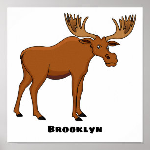 Poster Funny moose