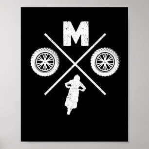 Poster Funny Moto Cross Dirt Vélo Motocross