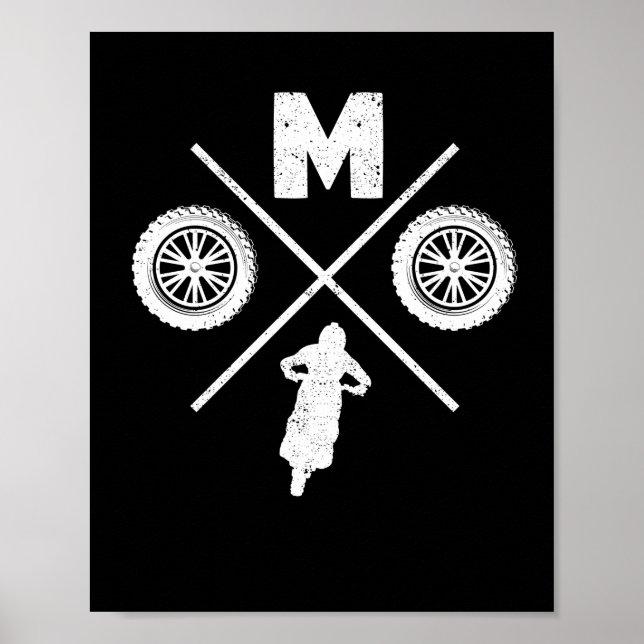 Poster Funny Moto Cross Dirt Vélo Motocross (Devant)