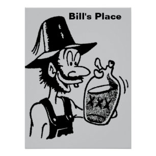 Poster Funny Mountain Man 🏔️ Comical Hillbilly Nom