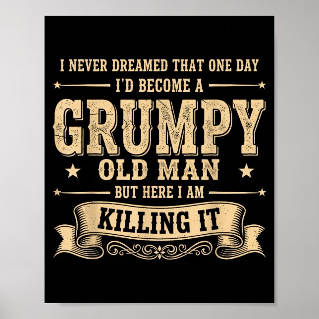 Poster Funny Mpy Old Man  (Devant)