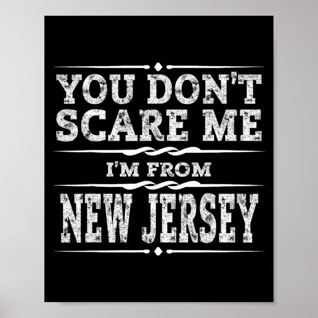 Poster Funny New Jersey Home Garden State Gift  (Devant)