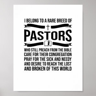 Poster Funny Pastor Appreciation Venin Christian Preacher