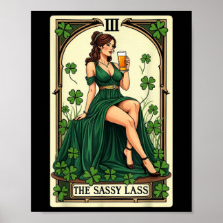 Poster Funny Patricks Day La Sy L Tarot Card Uni