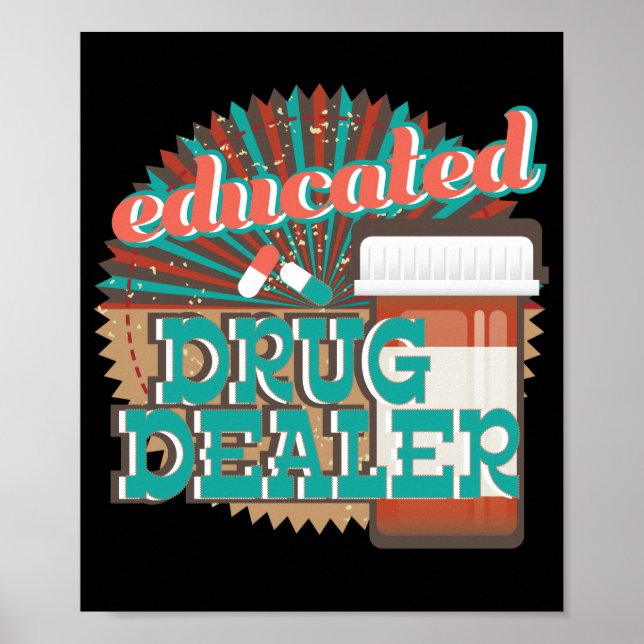 Poster Funny Pharmacy Tech Cadeau (Devant)