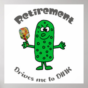 Poster Funny Pickle Pickleball