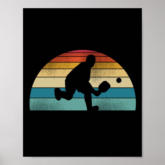Poster Funny Pickleball Retro Vintage (Devant)