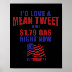 Poster Funny Pro Trump Supporter Id Aimer Un Moyenne Twee