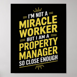 Poster Funny Property Manager Wall Art - Je ne suis pas u