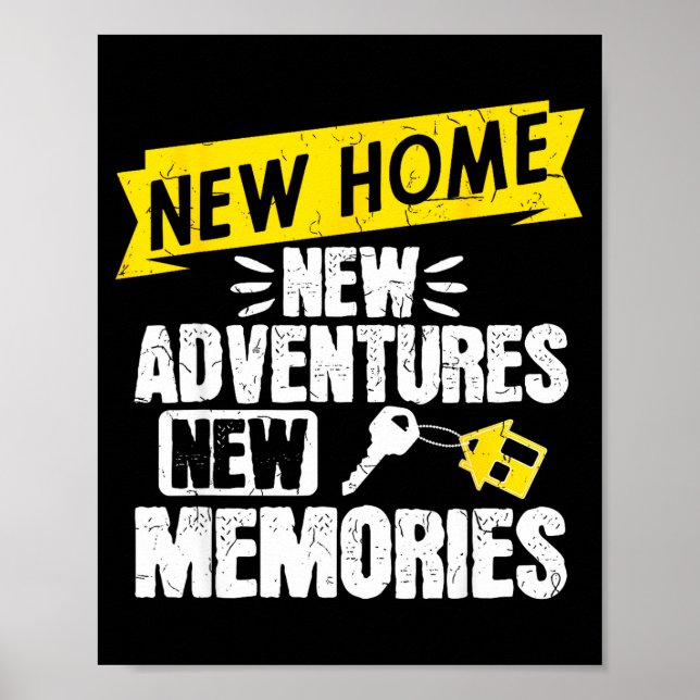 Poster Funny Proud Homeowner New Homenew Adventures New M (Devant)