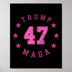 Poster Funny Qr 45 47 Trump Inauguration 2025 Code de dan