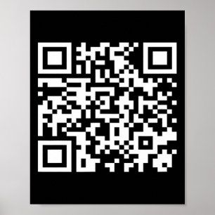 Poster Funny Qr Président Trump Dance Code 2025