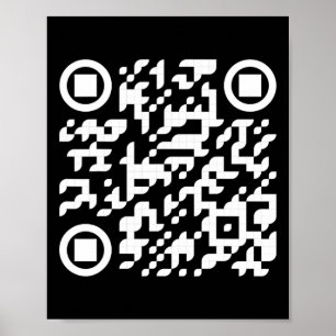 Poster Funny Qr Président Trump Dance Code 3