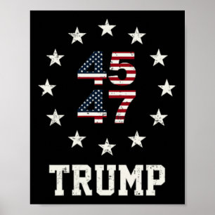 Poster Funny Qr President Trump Dance Code 4547 (devant A