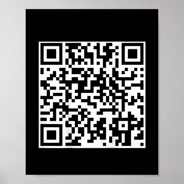 Poster Funny Qr President Trump Dance Code (sur le dos) (Devant)