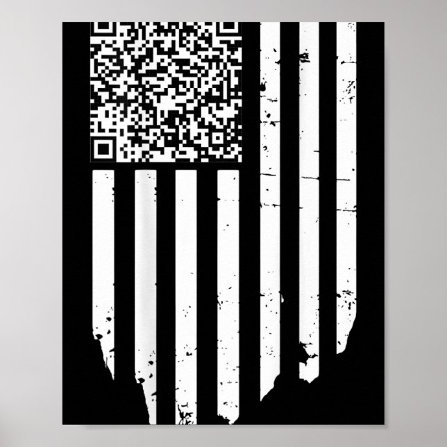 Poster Funny Qr Scan Code Président Trump 4547 Trump Danc (Devant)