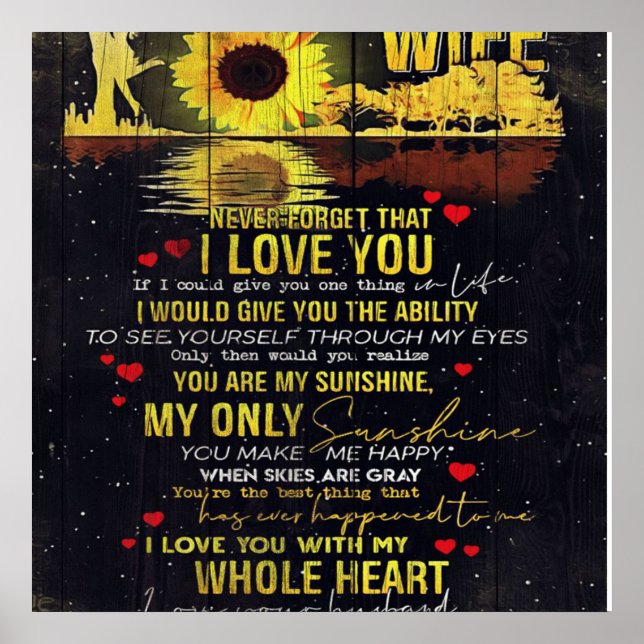 Poster Funny Quotes | Present For Your Wife | (Devant)