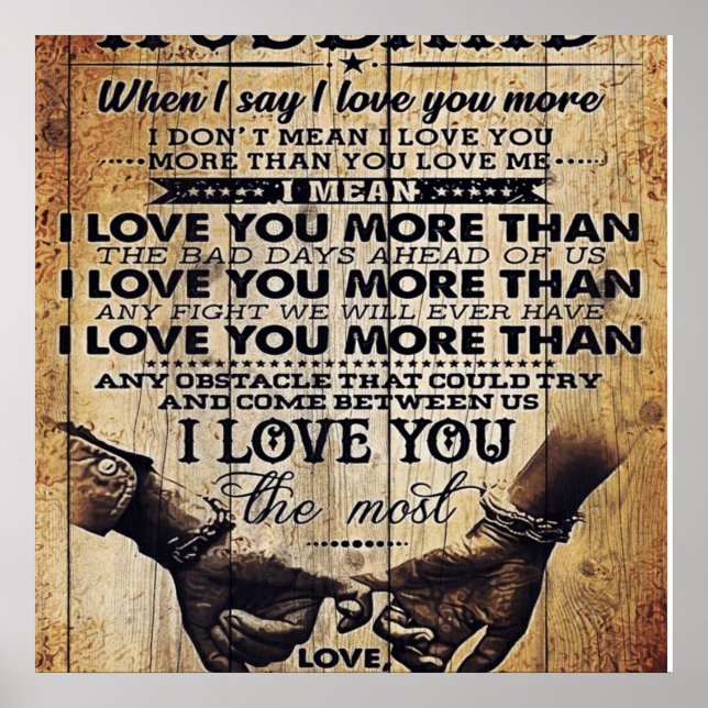 Poster Funny Quotes to Husband | Venin For Your Man (Devant)