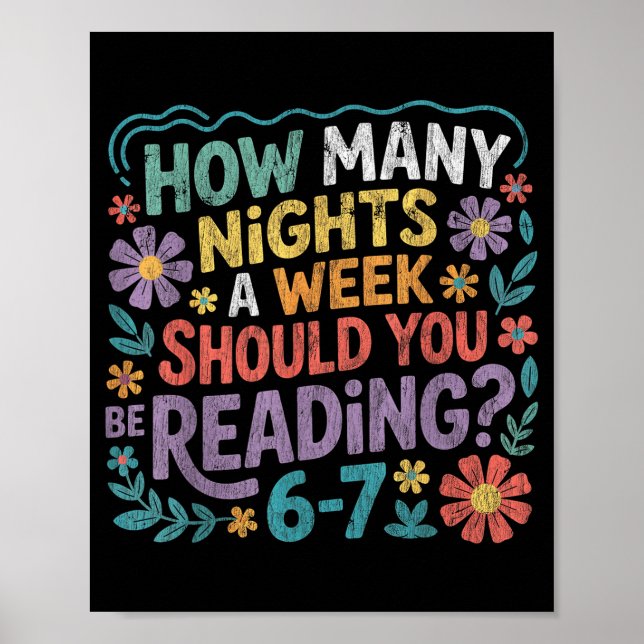 Poster Funny Reading Six Seven Meme Book Lover 67 Teacher (Devant)