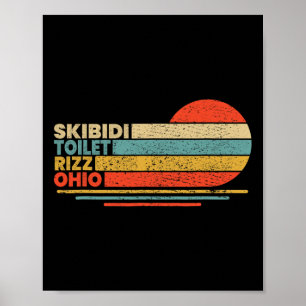 Poster Funny Rizzler Skibidi Toilet Rizz Ohio - Uni-adult