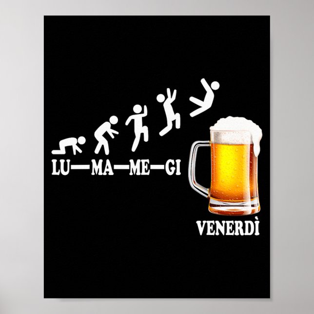Poster Funny Sayings Week On Finally Friday Week  (Devant)