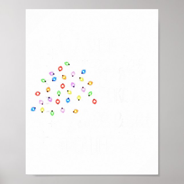 Poster Funny Shine Bright Like A Call Light Christmas Pca (Devant)