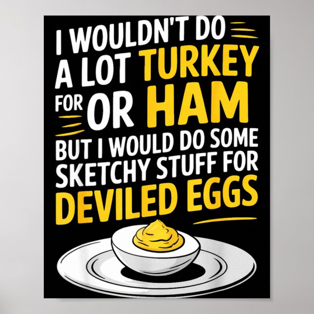Poster Funny Sketchy Stuff For Deviled Eggs Saying Food H (Devant)