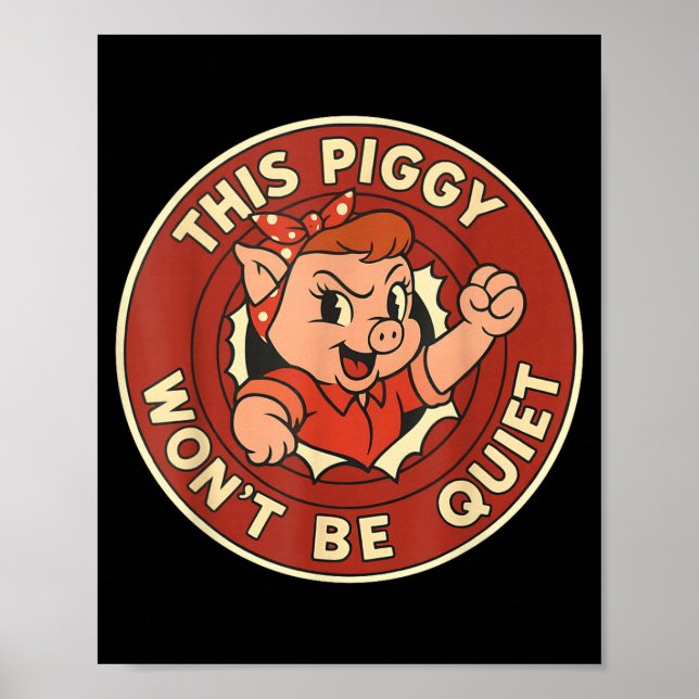 Poster Funny This Ggy Won't Be Quiet  (Devant)