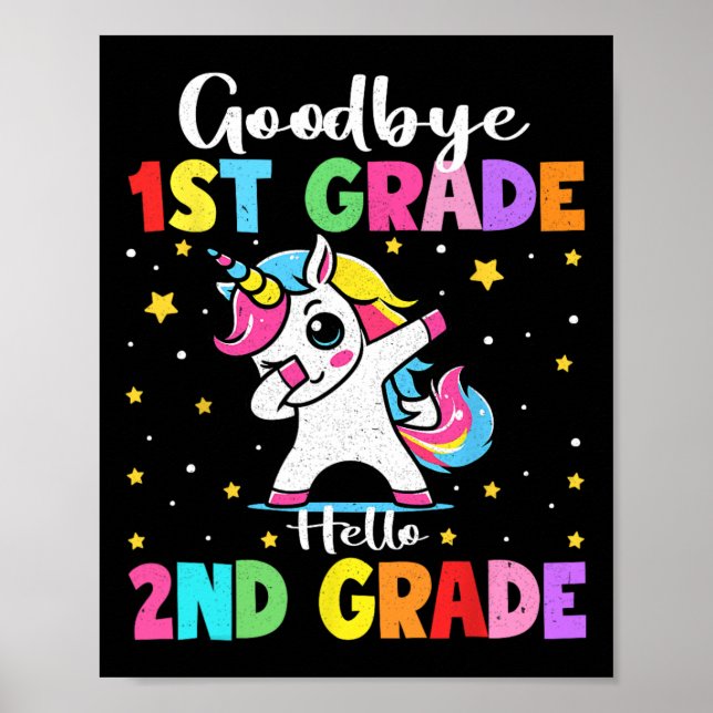 Poster Funny Unicorn Good  (Devant)