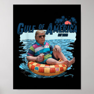 Poster Funny Vintage Golfe Des États-Unis Amérique 2025 A