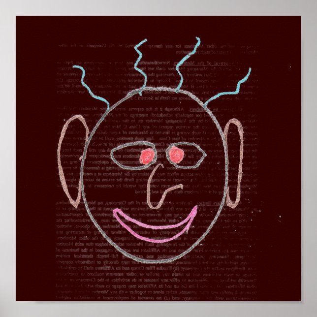 Poster Funny Visages (Devant)
