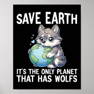 Poster Funny Wolfs Jour des terres 2025 Femmes écologiste