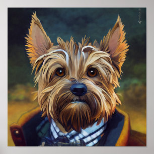 Poster Funny Yorkshire Terrier