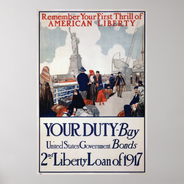 Poster für 40x60 Anleihen des Ersten Weltkriegs (Vorne)