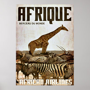 Poster für Afrika Tourismus