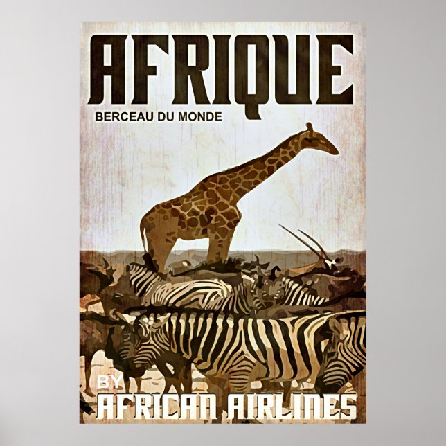 Poster für Afrika Tourismus (Vorne)