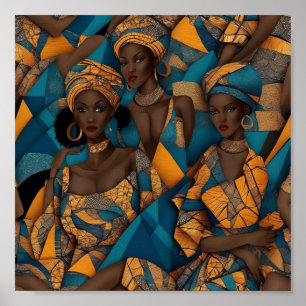 Poster für afrikanische Frauen