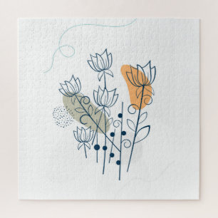 Poster für Blume und Blätter