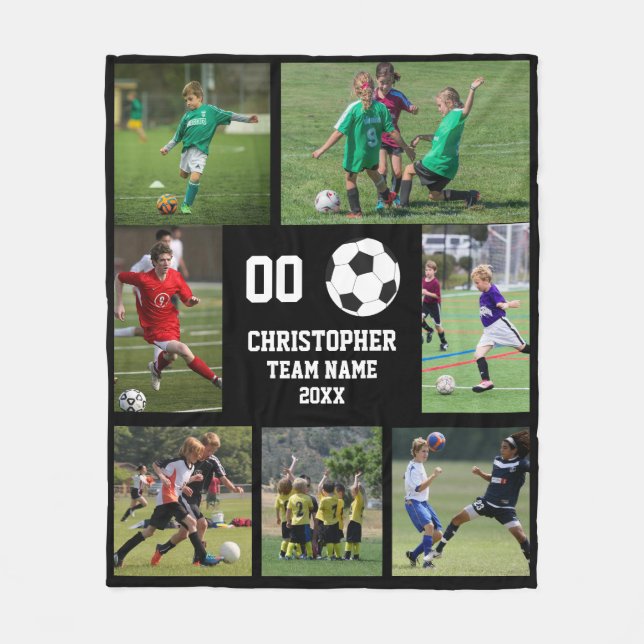 Poster für das Fußballteam-Foto Fleecedecke (Vorderseite)