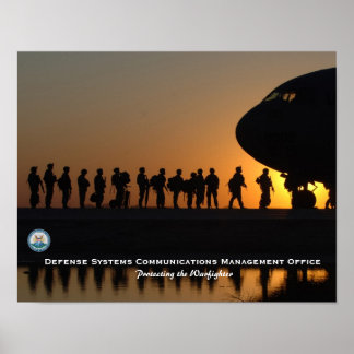 Poster für das Kommunikationsmanagement von Vertei