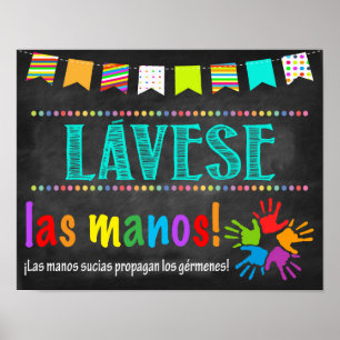 Poster für den Gesundheitsbereich der spanischen S