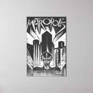Poster für den Science Fiction-Film Metropol 1927 Leinwanddruck
