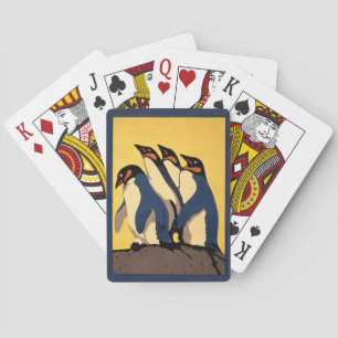 Poster für den U-Bahn-Verkehr zum Londoner Zoo Spielkarten