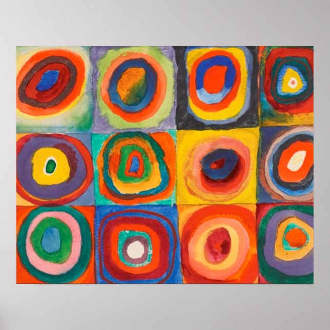 Poster für die Kandinsky-Quadrate (Vorne)