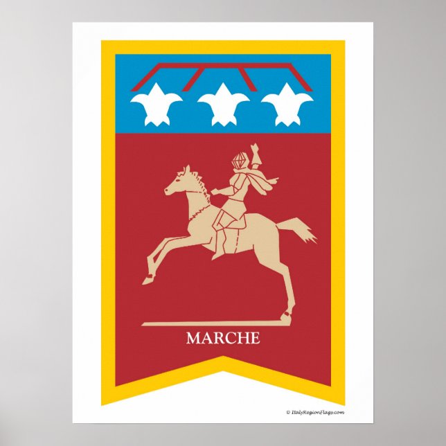 Poster für die Region Marken (Vorne)